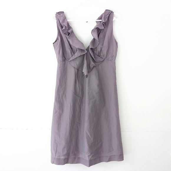 Margit Brandt Dresses & Skirts - Margit Brandt Danish Designer Romatic Ruffled Lavender Mini Dress * Size Medium
